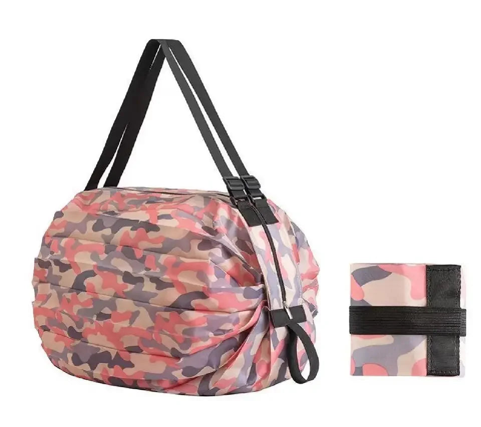 Foldable Reusable Grocery Bags Folding Shopping Tote Bag Fits in Pocket Eco Friendly Cloth for Groceries Recycle Bags Waterproof