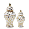 Modern Home Decoration Ceramic Vase Hand Printed Decorative Porcelain Vase Chinese Art Deco Customized Round Classical 1 Pcs