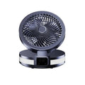 Small Portable Foldable Desk Fan USB Rechargeable Quiet for Bedroom Office Home Outdoor Use with 4-Speed Light & 3-Hour Runtime