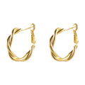 Custom 925 Sterling Silver Hoop Gold Plated Fine Trendy Jewelry Hoop Stainless Steel Earrings