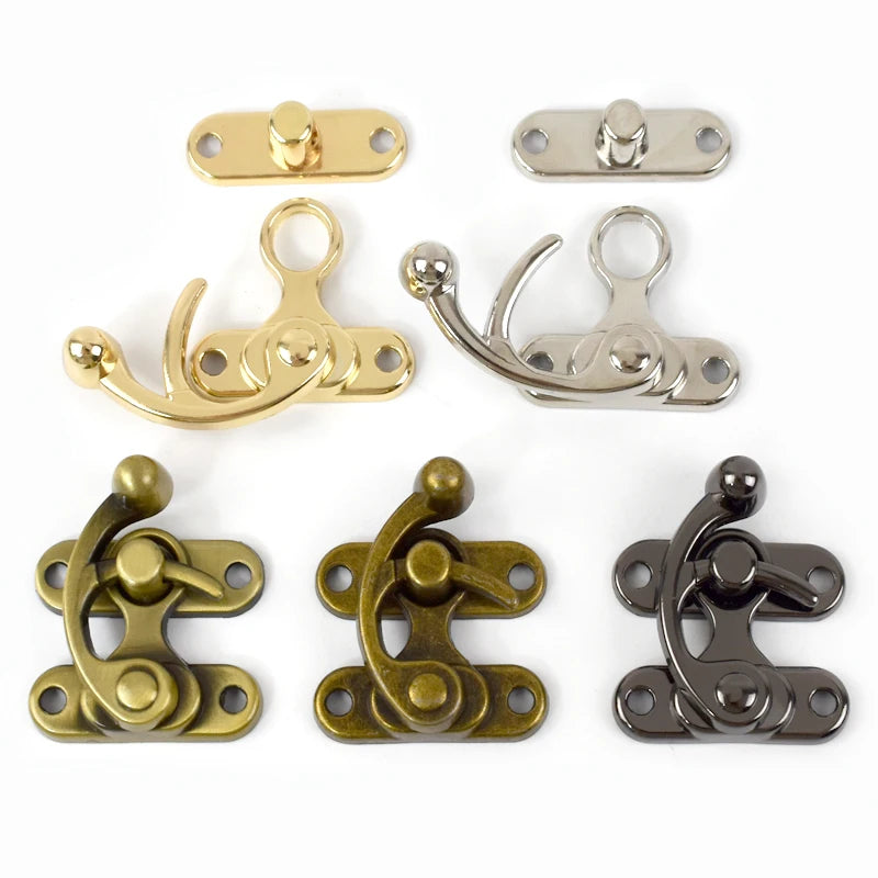 Deepeel BF733 45X39mm Handbag Lock Hasp Clasp Retro Box Casting Lock Buckle DIY Luggage Replacement Bag Lock Accessories