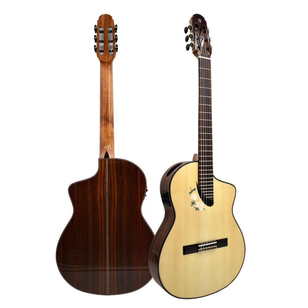 KS-39 Professional Handmade 4/4 Size Top Solid Classical Guitar for Stage Performance