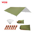 WOQI Hot Sale Lightweight UV Protection and PU 3000mm Waterproof Hammock Rain Fly Tent Tarp
