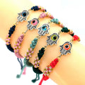 LC202309253 Wholesale Latest Fashion Red Lucky Hamsa Hand Evil Eye Rope String s