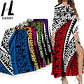 Micronesia Style Tribal Fabric Fashion Design Samoan Printed 100%Poly Fabric Prints for Garment Making