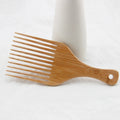 Eco-friendly Wholesale Bamboo Wood Wide Tooth Comb for Afro Hair and Beard Care for Men and Women Use at Home