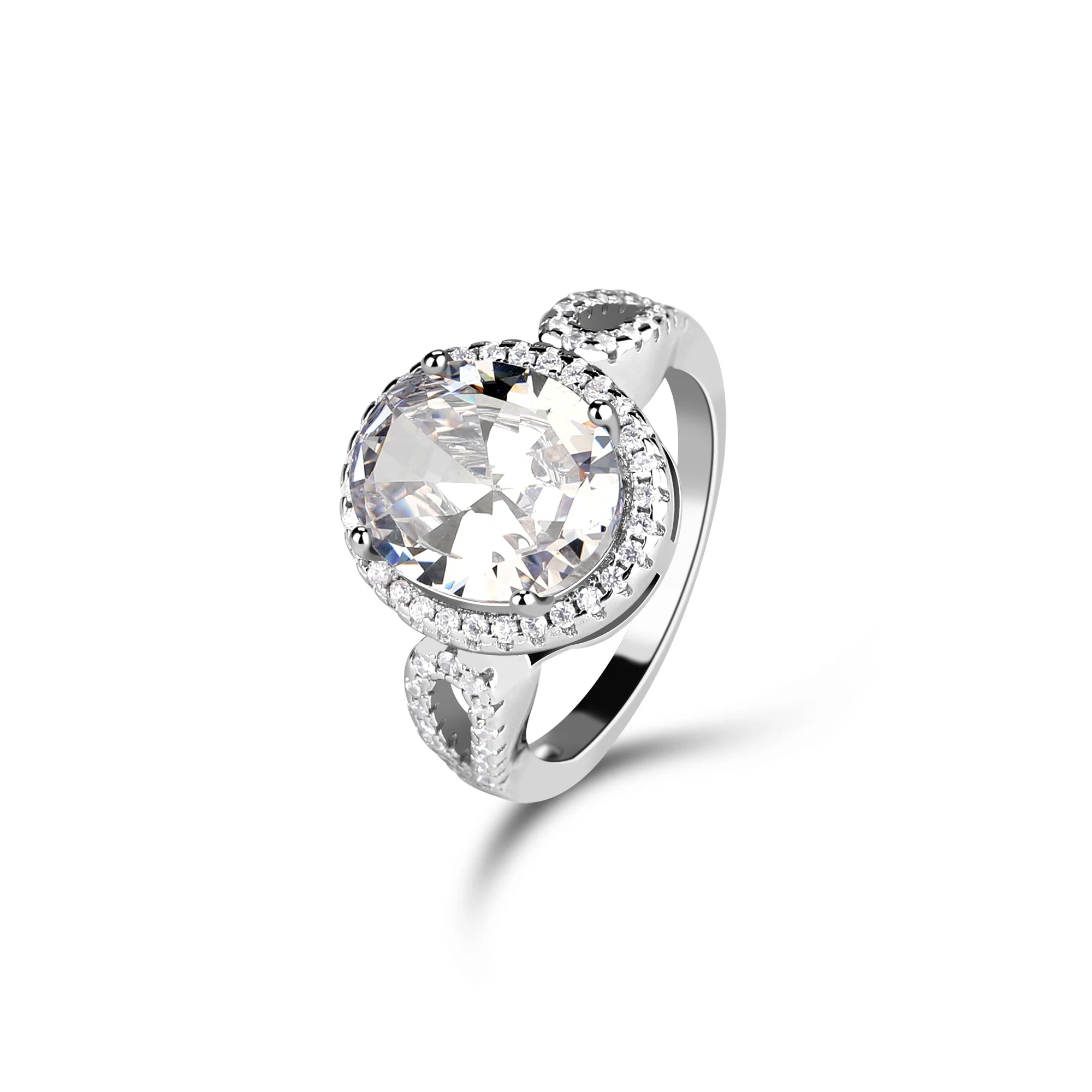 Mascot Fashion Jewelry Rings Sterling Silver 925 Adjustable Ring with Stone