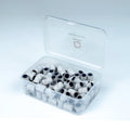 Manicure Great Fit Box Sanding Band 500 Pcs Zebra 80 Grit Small Long Sanding Band for Nails