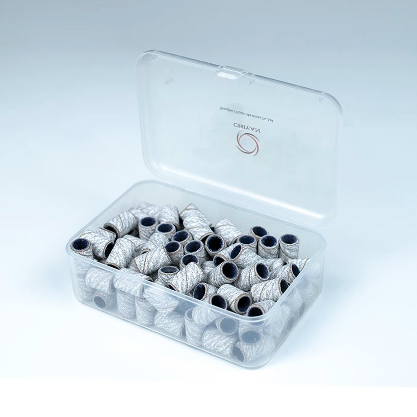 Manicure Great Fit Box Sanding Band 500 Pcs Zebra 80 Grit Small Long Sanding Band for Nails
