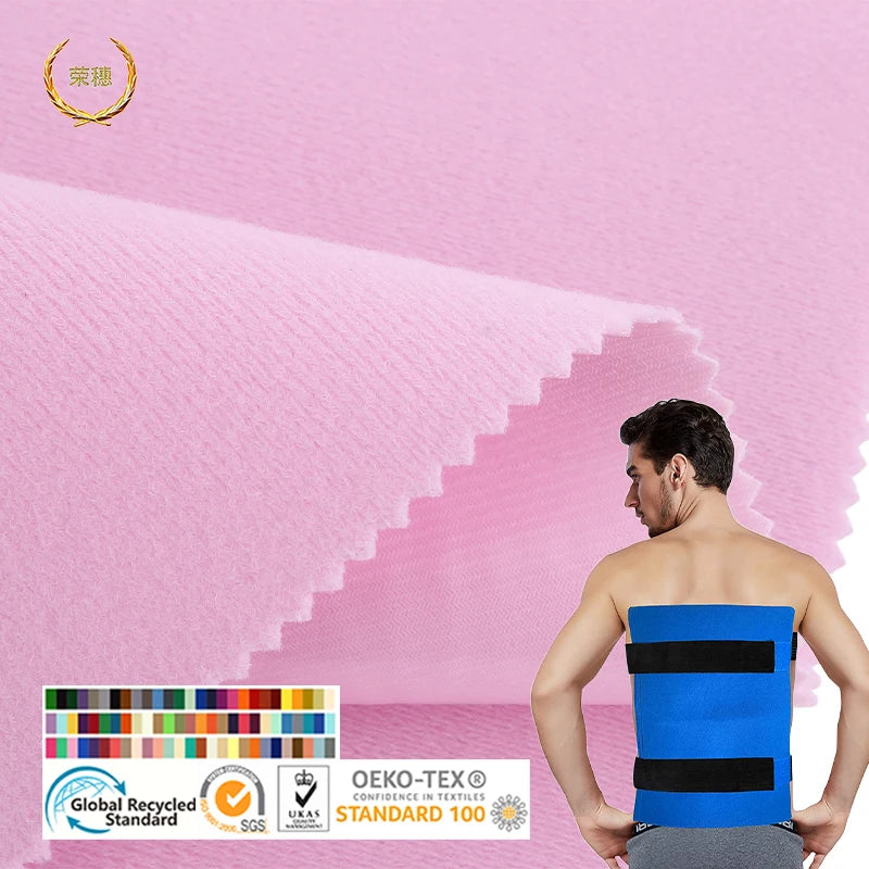 Contact Polyester Hook and Loop Cloth Health Wear Fabric Sustainable Bonded Nylon Polyester Tpu Coated Elasticity Fabric