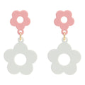 Japan and South Korea New Ins Sweet Flower Earrings Cute Flower Silver Needle Earrings Fresh and Simple