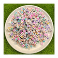 500g/Lot Mixed Acrylic Letter Beads Alphabet Digital Cube Loose Spacer Beads for Jewelry Making Diy Bracelet 6mm