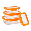Glass Lunch Box Kitchen Storage Box Transparent High Borosilicate Glass Storage Containers Meal Prep Container