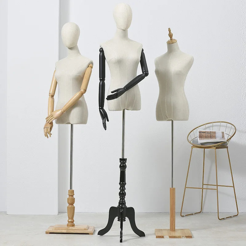 PE Wedding Dress Form Mannequin With Wooden Base