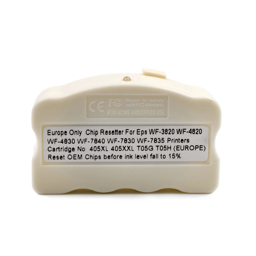 Europe Only Chip Resetter for Epson WorkForce WF-3820 WF-4820 WF-4830 WF-7840 WF-7830 WF-7835 Printers 405XL 405XXL T05G T05H