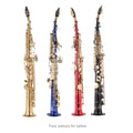 Logo Custom Accept Lacquer Gold Brass Saxophone B Flat soprano Saxophone Colors Choice Wind Instruments