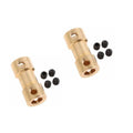Custom Brass Motor Universal Joint Cnc Machining Part Coupling Boat Shaft Coupling