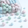 Hot Sale 10mm Colorful Ceramic Clay Beads Big Hole Handmade Round Loose Bead Charm for DIY Bracelet Jewelry Making Accessories