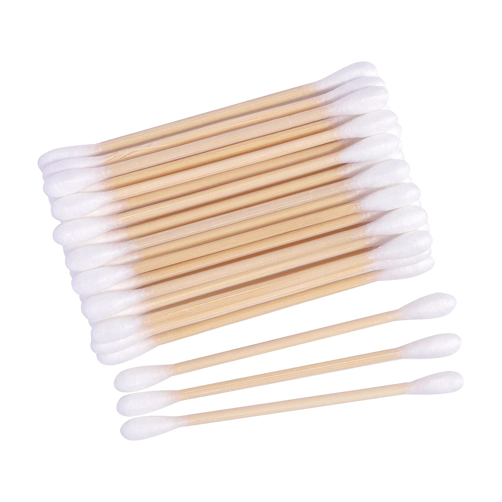200PCS/pack Makeup Cotton Swabs Double Head Micro Wood Brushes Eyelash Extension Glue Removing Tools