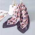 Fashion Foulard Custom Digital Printing Square Silk Scarves Luxury Elegant Soft Satin Neck Scarf for Women