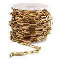 5*14mm Wide Silver/Gold Jewelry Meter Stainless Steel Rectangle Paper Clip Necklace Box Link Chain for Jewelry Making for Gifts