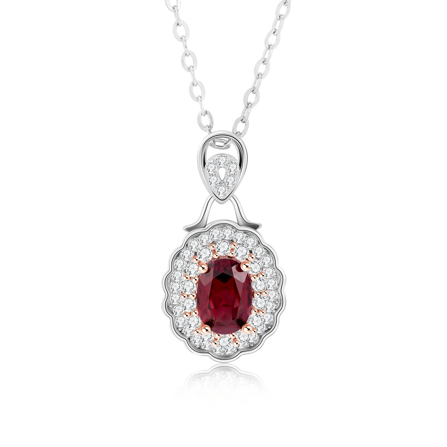 YBO Factory's Trendy Geometric Gemstone Necklaces 18K Gold Plated Luxury Natural Garnet Peridot Citrine 925 Engagement Party