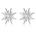 Double-layer Star Stereoscopic Fashion Jewelry Hypoallergenic 925 Sterling Silver Stud Earrings for Women's Party/Prom/Dating