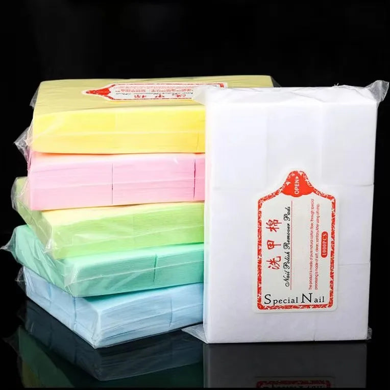 Lint Free Cotton Pads Nail Polish Remover Wipes Manicure Cleaning Tool Absorbent Soft UV Gel Polish Removal Napkin Paper Wipes