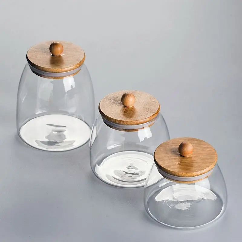 Kitchen Storage Coffee Canisters Glass Storage Containers Kitchen Food Storage Spice Jar with Lids