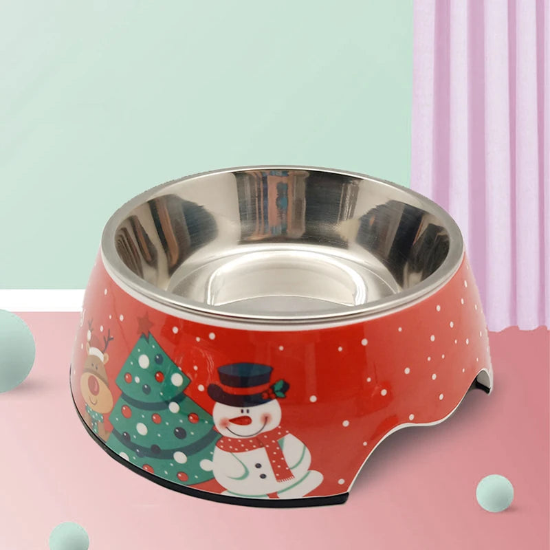 Christmas Best Selling Ceramic Stainless Steel Pet Food Bowl Dog Customized Cat Dog Bowl