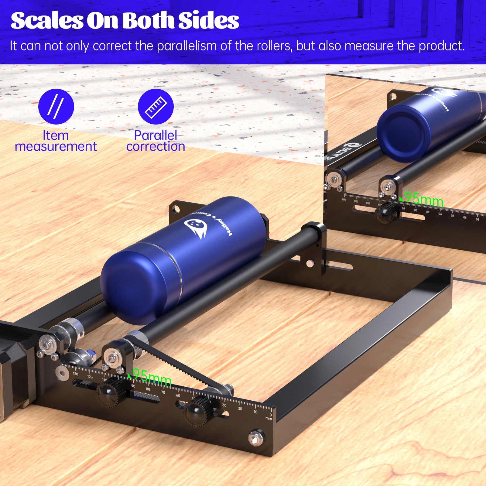EU SCULPFUN Y-axis Rotary Roller Rotary Axis for Laser Machine for Engraving Cylindrical Objects Pen Cans Laser Engraver Roller