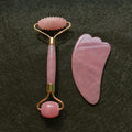 DIY souvenir fast selling 100% real rose quartz guasha face roller gift