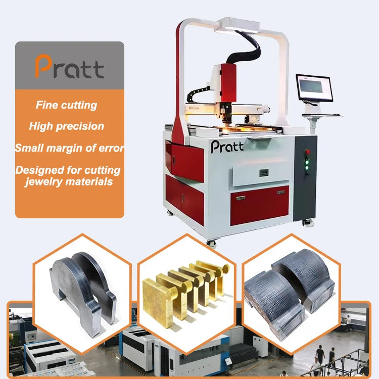 CNC 6050 Automatic Laser Metal Jewelry Cutter Precise to Cut Metal Sliver Gold Stainless Steel Copper Titanium