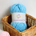 Top Fashion Fancy 100% Polyester Knitting Dolls Handbag Chunky Chenille Velvet Crochet Yarn in Stock