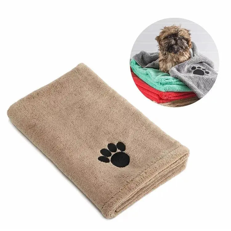Factory in Stock Multi Colors 50x100CM Quick Dry Super Absorbent Soft Microfiber Pet Bath Towel for Dogs
