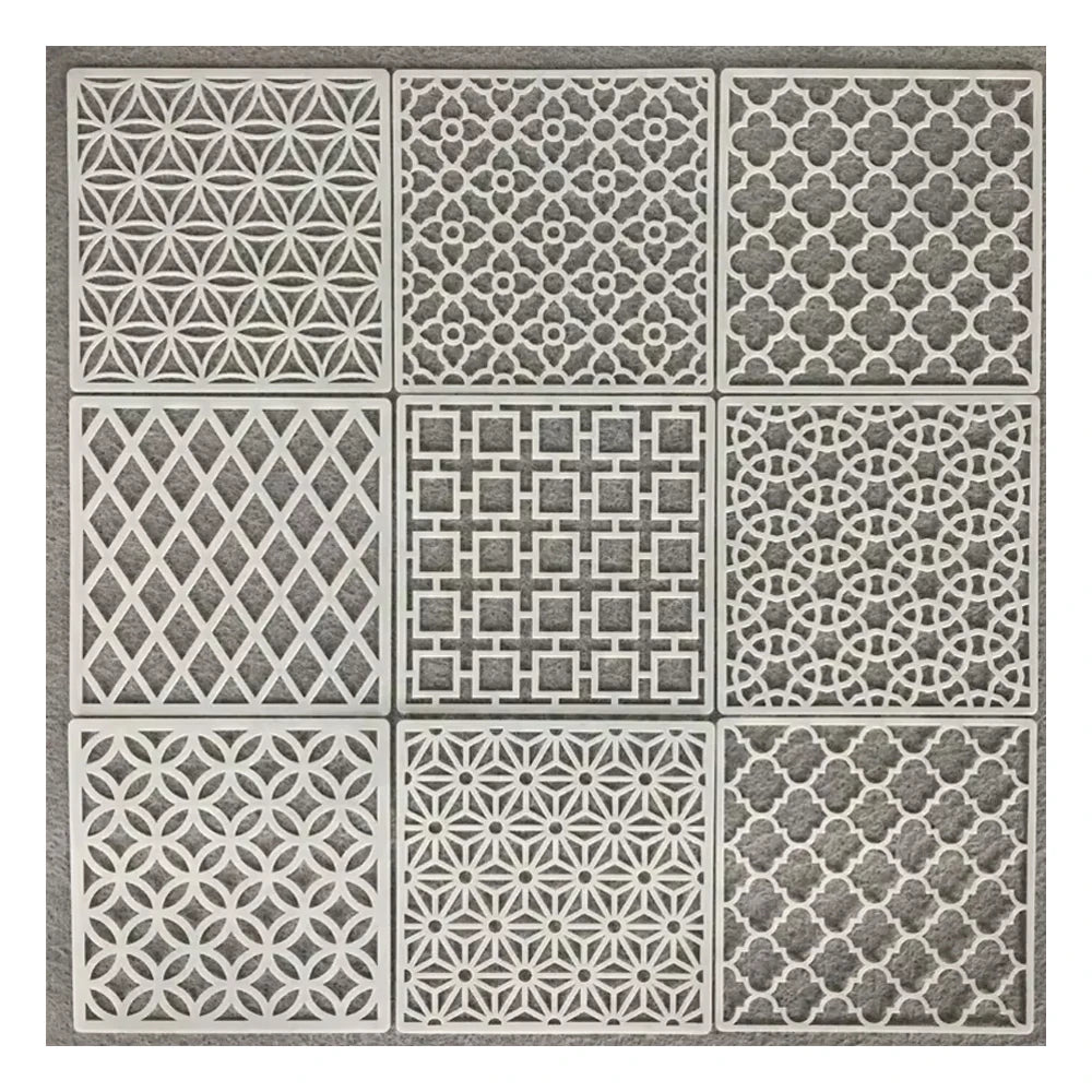 New DIY Album Drawing Stencils Pattern Road Stripe Hollow Pet Environmental Stencil