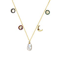 Fashion Gold Plated Charm Necklace Silver 925 Baroque Pearl Necklace Natural Freshwater Pearls Necklace