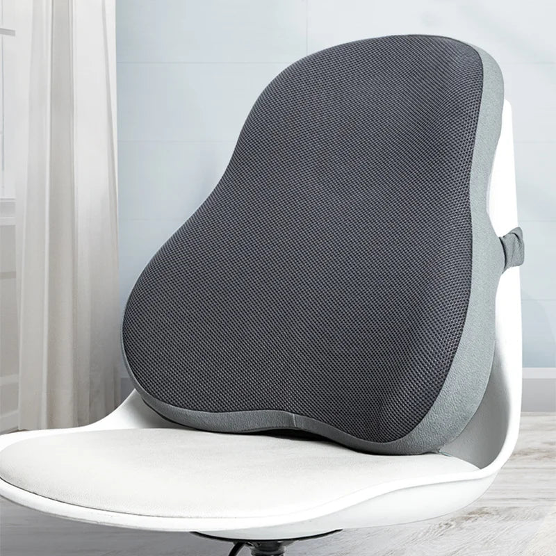 New Memory Foam Back Cushion Office Waist Cushion Backrest Pillow With Strap Lumbar Support Pillow