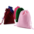 8X10Cm 9 Colors 11Sizes Small Drawstring Pouch Jewelry Packaging Wedding Gift Velvet Bag Custom Logo Available