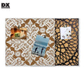 Cork Sheet Board Bulletin Board Borders 18*18 Inches Printed Cork  Wall Hanging Cork Board Decoration with White Floral