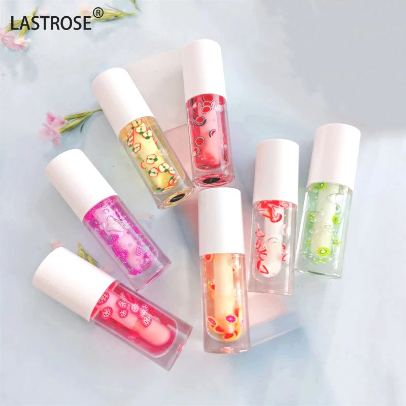 Big Pack Lip Glaze with Clear Lip Oil Long-Lasting Honey Flavor Pure Lip Protection featuring Large Brush Head Fat Fruit Design