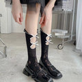 Wholesale Luxury Spring Women's Breathable Quick Dry Spandex/Cotton Knitted Crew Socks Hollow Mesh Daily Use In-Stock