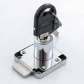 Nickel-Plated Zinc Alloy Cabinet Lock with Iron Plastic Keys Furniture Lock for Bedroom Drawers Home Use