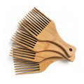 Custom Logo Eco-friendly Natural  Styling Afro Pick Comb Long Wide Tooth Hair Beards Comb for Home Laser Cut Hotel Quality