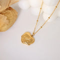 Wholesale Price Hand Hug Heart Pendant Necklaces Heart Chain 18k Gold Plated Stainless Steel Jewelry
