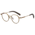 High End Optical Japanese Eyewear Brands Design Vintage Round Pure Titanium Eyeglasses Frame
