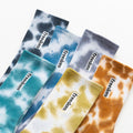 Wholesale High Quality Tie Dye Freedom Embroidered Crew Socks Street Designer Cotton Sport Casual Hip Hop Socks for Men