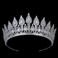 Echsio Women Tiara Rhinestone Crystal Crown Wholesale Wedding Bridal Jewelry Hair Accessories for Queen Guaranteed Crown BC5640