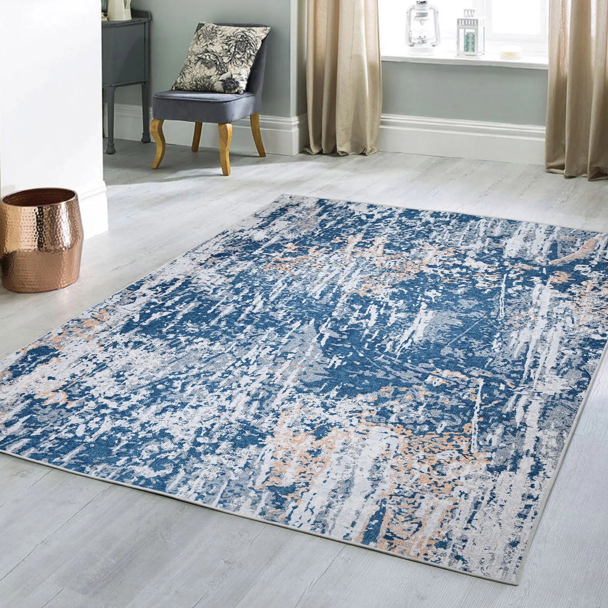 Cheap Price Abstract Designs Polyester Chenille Material Anti-slip Floor Carpet Rug Carpet Live Room Rug