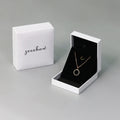 Custom Logo Earring Ring Necklace Jewelry Box White Leatherette Paper Jewelry Packaging Luxury Paper Jewelry Boxes